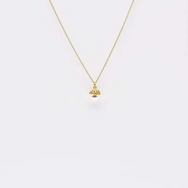 luisa-paix-o-bijoux-collier-perle-filigrane-argent-dor-40-50-cm image 1