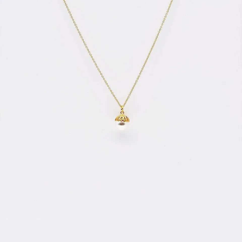 luisa-paix-o-bijoux-collier-perle-filigrane-argent-dor-40-50-cm image 1