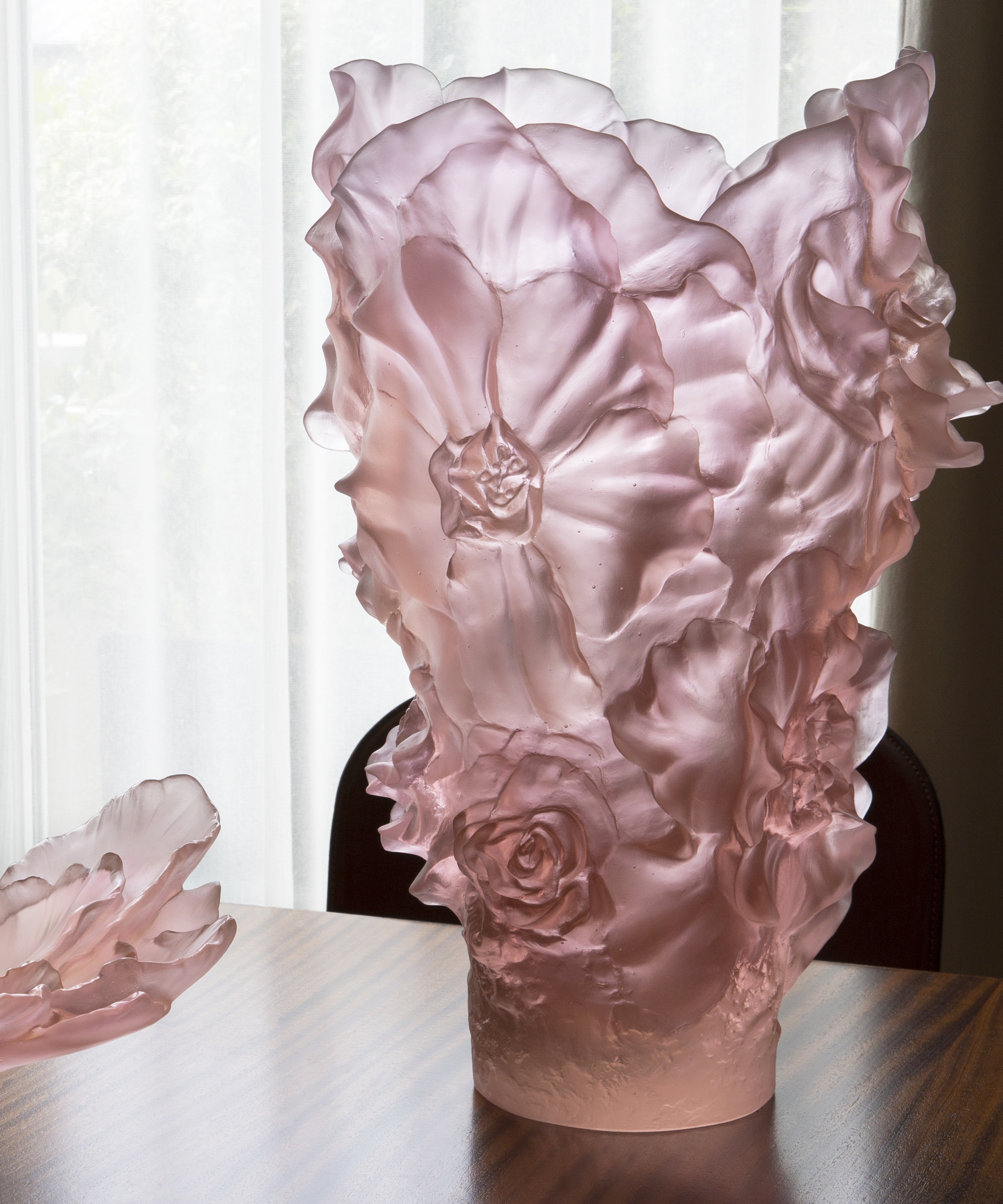 daum-univers-v-g-tal-camelia-vase-magnum-rose-99-ex-cristal image 5
