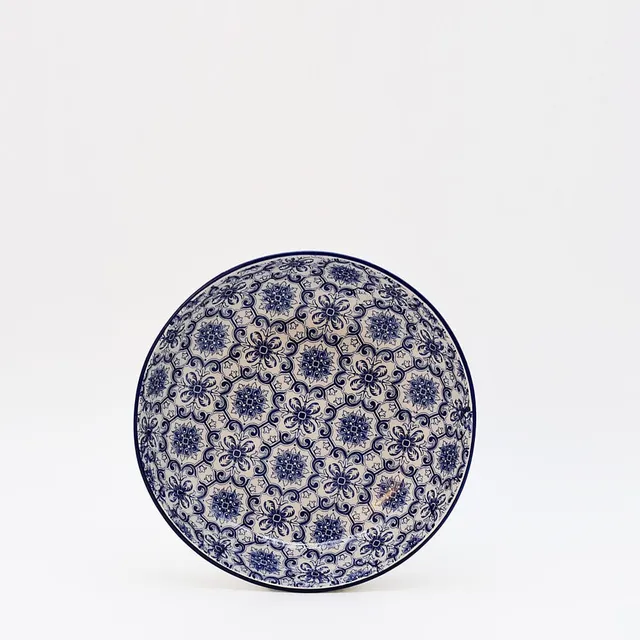 luisa-paix-o-padr-o-assiette-creuse-c-ramique-bleu-19-cm image 1