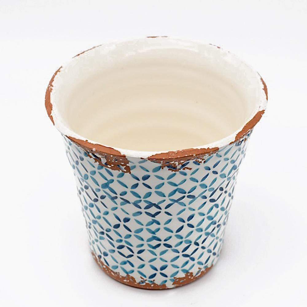 luisa-paix-o-alentejo-cache-pot-terre-cuite-15-cm-turquoise image 2
